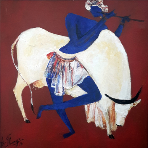 AV103
Krishna - VI
Acrylic on canvas
24 x 24 inches
Unavailable (Can be commissioned)
